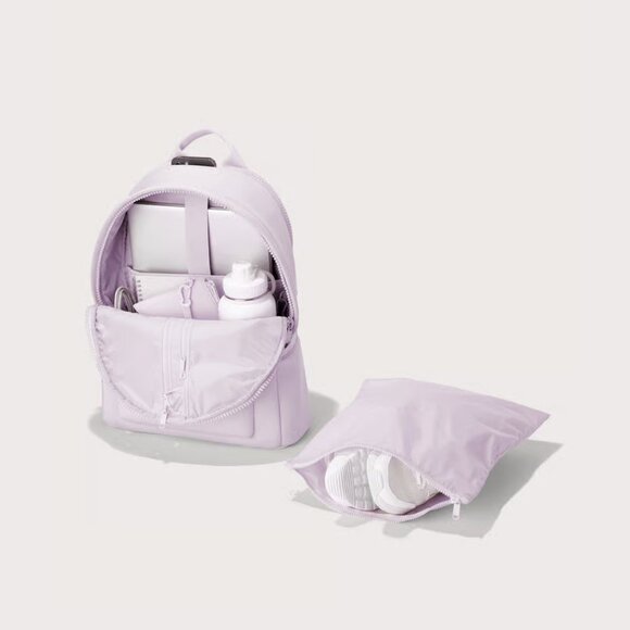 Dagne Dover Dakota Neoprene Backpack in Lilac, Large - Picture 2 of 6
